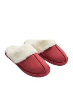 Εικόνα της Ysabel Mora Χειμερινές Γυναικείες Παντόφλες με Γούνα Μπορντό 14174