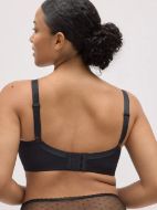 Εικόνα της Ysabel Mora Πουά Μαύρο Minimizer Σουτιέν Χωρίς Μπανέλες.