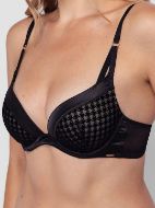 Εικόνα της Dorina Julianna Push-Up Σουτιέν Μαύρο Με Μπανέλες.