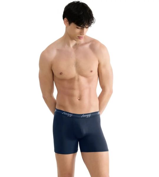 Εικόνα της Sloggi Short Ανδρικά Μποξεράκια Violet 2Pack 10206948-M021