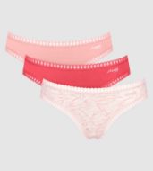 Εικόνα της 3Pack Sloggi Mini Go Crush Βαμβακερά Slip Σομόν/Κοραλί/Εμπριμέ.