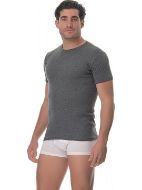 Εικόνα της Lido Underwear Ανδρική Φανέλα Κοντομάνικη σε Γκρι Χρώμα 450-ΑΝ
