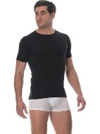 Εικόνα της Lido Underwear 450 Ανδρική Φανέλα Κοντομάνικη σε Μαύρο Χρώμα