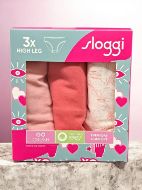 Εικόνα της 3Pack Sloggi High Leg Go Crush Βαμβακερά Slip Σομόν/Κοραλί/Εμπριμέ.