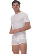 Εικόνα της Lido Underwear 450 Ανδρική Φανέλα Κοντομάνικη σε Λευκό Χρώμα