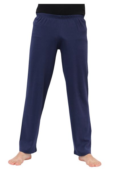 Εικόνα της Galaxy μπλε βαμβακερό ανδρικό μακρύ παντελόνι πιτζάμας .