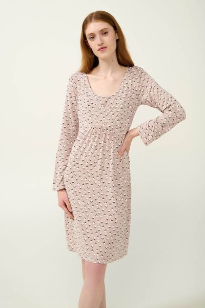 Εικόνα της Vamp Micromodal Γυναικείο Νυχτικό Θηλασμού Μπεζ 23074