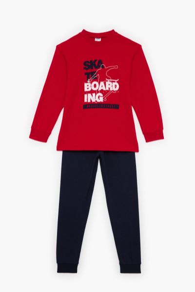 Εικόνα της Pretty Baby Παιδική Πιτζάμα Χειμωνιάτικη Κόκκινη 63821