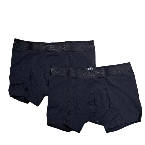 Εικόνα της 2Pack Zen Μαύρα Boxer Με Εξωτερικό Λάστιχο.