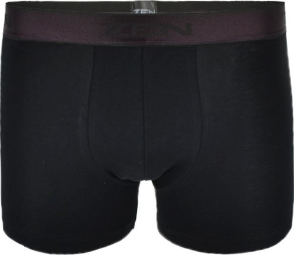 Εικόνα της Zen Intimates 70204 Ανδρικό Μποξεράκι Μαύρο / Μπορντό