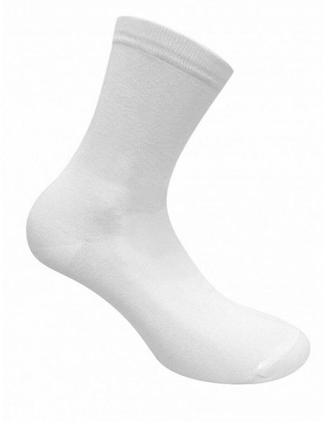 Εικόνα της Bamboo Walk Γυναικείες Μονόχρωμες Κάλτσες Λευκές W333-01