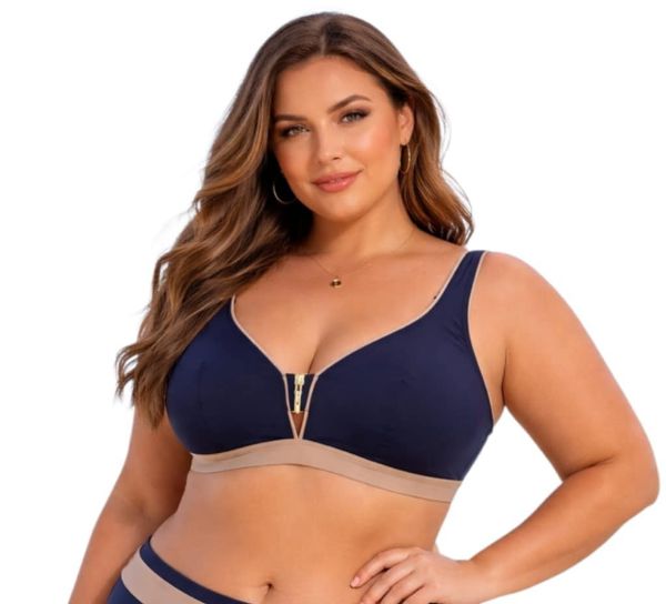 Εικόνα της Bestform Μαύρο Top Τρίωνο Χωρίς Μπανέλες.