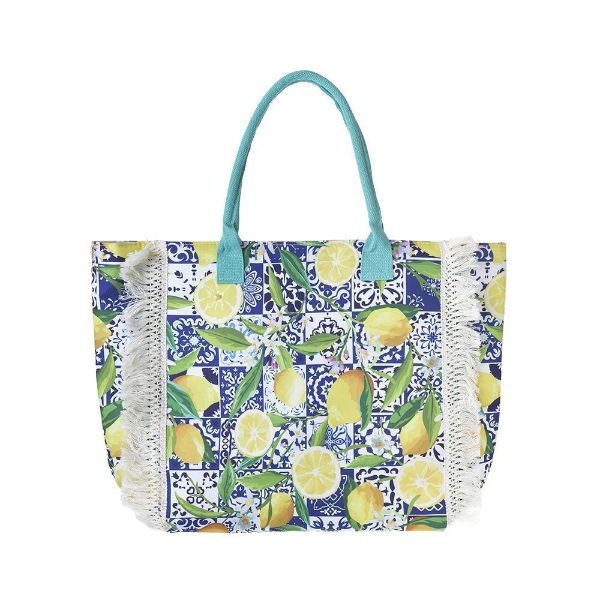 Εικόνα της Ble Resort Collection Μπλε Υφασμάτινη Τσάντα 50X38X17.