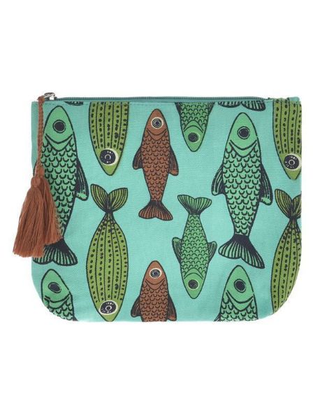 Εικόνα της Ble Resort Collection Πράσινο Υφασμάτινο Τσαντάκι 22X19X2.