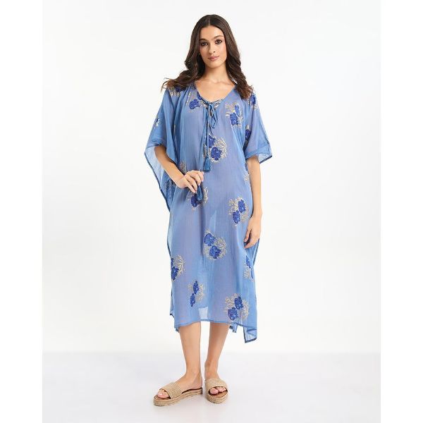 Εικόνα της Ble Resort Collection Ραφ Καφτάνι Με Ψάρια.