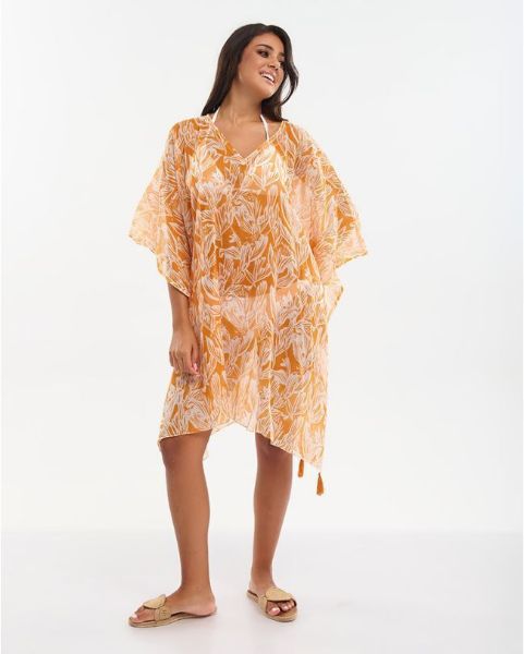 Εικόνα της Ble Resort Collection Καφτάνι Πορτοκαλί.