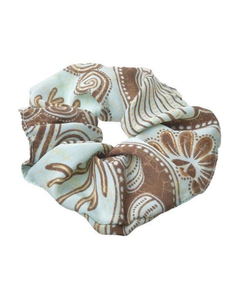Εικόνα της Ble Resort Collection Scrunchie Βεραμάν/Καφέ.