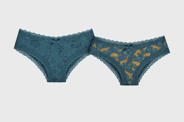 Εικόνα της 2Pack Walk Lace Brazilian Bamboo Πετρόλ.