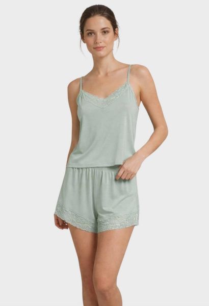 Εικόνα της Elite Viscose Ελαστικό Γυναικείο Babydoll Μέντα.