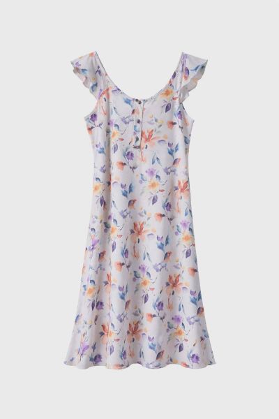 Εικόνα της Passion Βαμβακερό Γυναικείο Νυχτικό Εκρού.