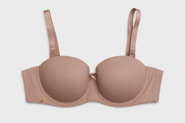Εικόνα της Bestform Μπεζ Strapless Με Μπανέλες & Ελαφριά Επένδυση.