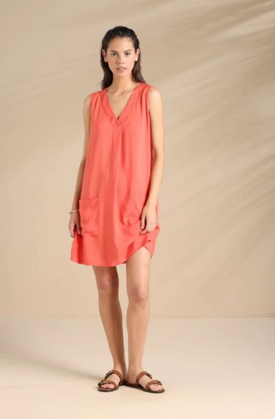 Εικόνα της Noidinotte Viscose Κοραλί Αμάνικο Homewear.