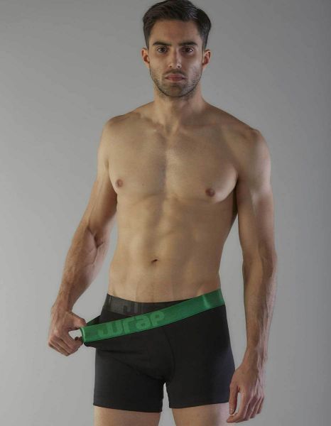 Εικόνα της 2Pack Wrap Ανδρικά Μποξεράκια Black/Green  211043-GREEN/BLACK