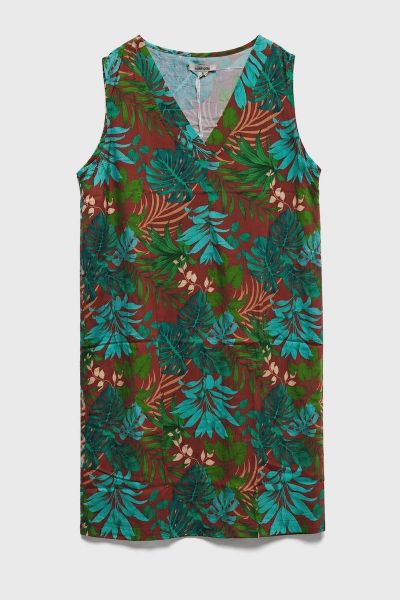 Εικόνα της Noidinotte Πράσινο/Καφέ Viscose Αμάνικο Homewear.