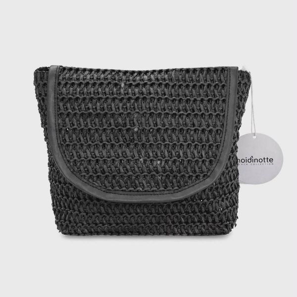 Εικόνα της Noidinotte Μαύρο Πλεκτό Τσαντάκι Με Μαγνητικό Κλιπ 25X180X9 .