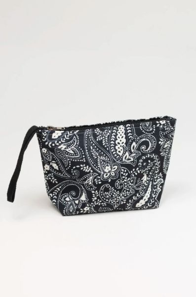 Εικόνα της Noidinotte Μαύρο Υφασμάτινο Τσαντάκι Με Φερμουάρ 28Χ20Χ5 .