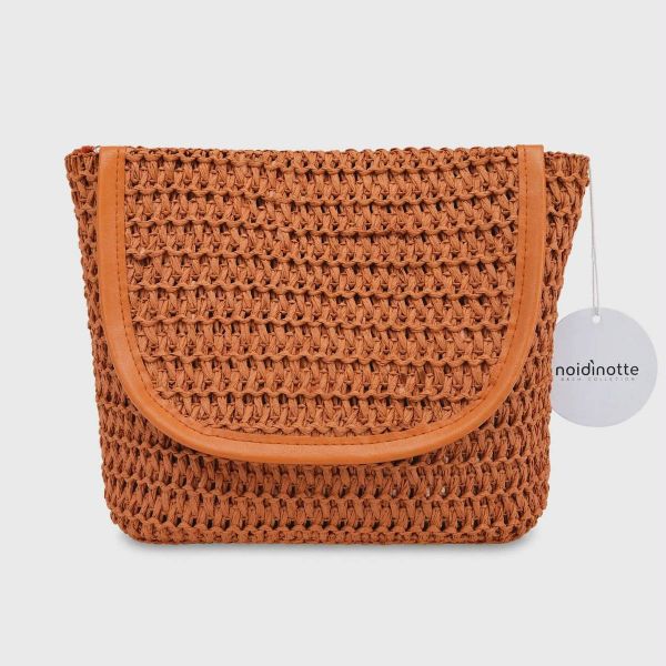 Εικόνα της Noidinotte Τερακότα Πλεκτό Τσαντάκι Με Μαγνητικό Κλιπ 25X180X9 .