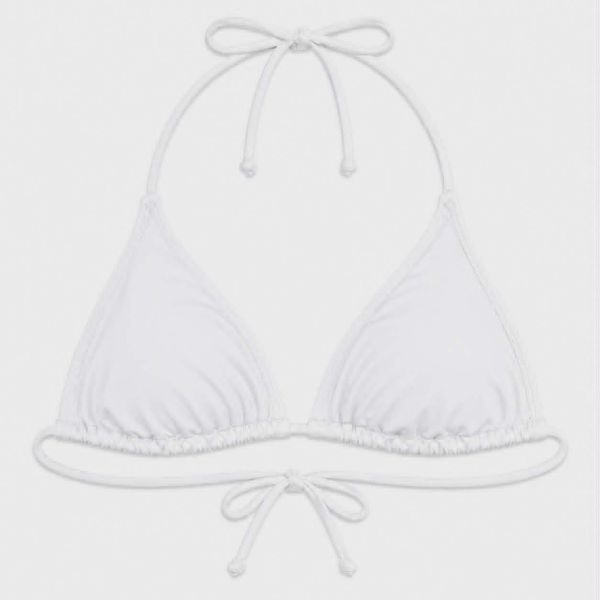 Εικόνα της Blu4u Λευκό Τρίγωνο Bikini Top.