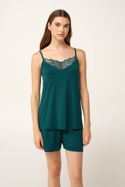 Εικόνα της Vamp Καλοκαιρινό Babydoll Green Teal 24011
