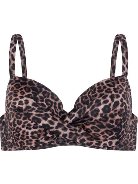Εικόνα της Dorina Mercadona Bikini Top Λεοπάρ Με Μπανέλες & Ελαφριά Επένδυση.