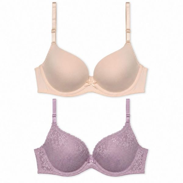 Εικόνα της 2Pack Dorina Push Up Σουτιέν Ροζ/Σομόν Με Μπανέλες.