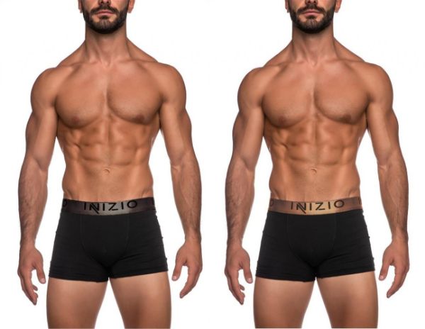 Εικόνα της 2Pack Plus Size Inizio Boxer Μαύρα (Ανθρακί/Bronze). (Kωδ.: 4400-BS-5)