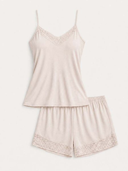 Εικόνα της Elite Viscose Ελαστικό Γυναικείο Babydoll Ροζ/Πόύδρα.