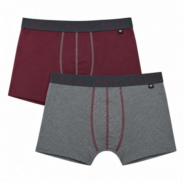 Εικόνα της 2Pack Walk Bamboo Boxer Ανθρακί Μελ./Γκρενά.