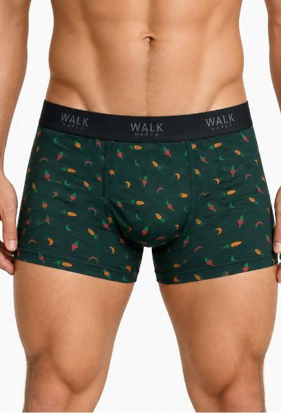 Εικόνα της Walk Bamboo Boxer Πράσινο Με Σχέδιο "Λαχανικά".