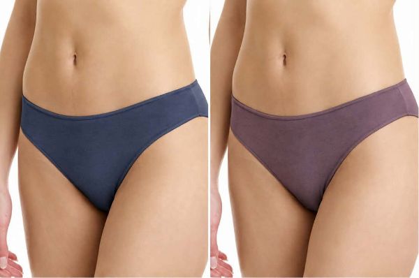 Εικόνα της 2Pack Walk Slip Bamboo Μπλε Σκούρο/Μωβ.