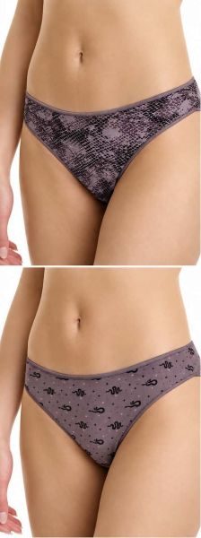 Εικόνα της 2Pack Walk Slip Bamboo Εμπριμέ Μωβ.