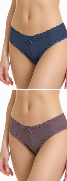Εικόνα της 2Pack Walk Bamboo Lace Brazilian Μπλε Σκούρο/Μωβ.