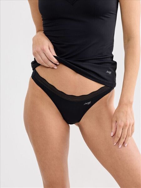 Εικόνα της Sloggi Go Blush Mini Γυναικεία Slip 2Pack Μαύρα 10228608-0004