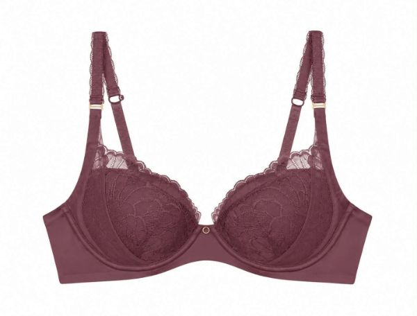 Εικόνα της Triumph Love In Lace WP Μπορντό Σουτιέν Με Μπανέλες & Ελαφριά Επένδυση.