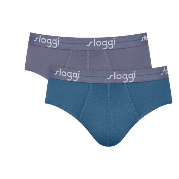 Εικόνα της Sloggi Start Midi Ανδρικά Σλιπ Ραφ/γκρι 2Pack 10206949-M031
